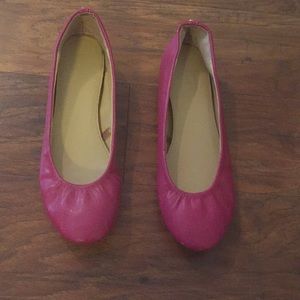 Pink flats